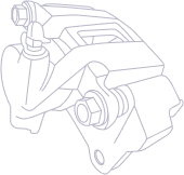 Disc brake caliper wire drawing